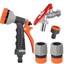 Ver imagem 1 de Esguicho Hidropistola 6 Jatos + Engate Rápido 1/2" + Bico Torneira + Torneira 1/2" Metal com Porta C