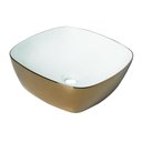 Ver imagem 1 de Cuba Apoio Lx 500gw Gold White Lexxa Bagno