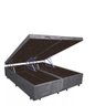 Cama Box Baú Luxo Blindado Queen Bipartido NK Camas Suede Cinza 41x158x198 - 2