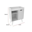 Ver imagem 3 de Buffet Aparador Sala de Estar 60cm 3 Nichos e 1 Porta Vivi T02-D'Rossi