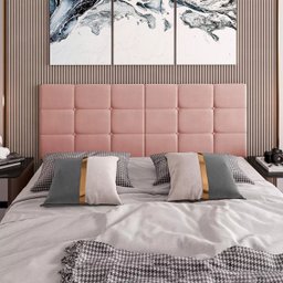 Cabeceira Cama Box Casal 1,40 Suspensa Retangular - Rose - 2