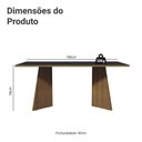 Ver imagem 3 de Mesa para Escritório Diretor Presidente 180cm 5388 Madesa