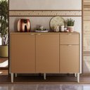 Ver imagem 1 de Balcão de Cozinha 120 Cm Soul 3 Portas 1 Gaveta Freijó/caramelo - Kits Paraná