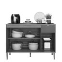 Ver imagem 3 de Balcão de Cozinha 120 Cm Soul 3 Portas 1 Gaveta Freijó/caramelo - Kits Paraná