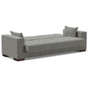 Ver imagem 7 de Sofá Cama Decorativo 210cm Beesley Suede Grafite - Gran Belo