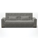 Ver imagem 6 de Sofá Cama Decorativo 210cm Beesley Suede Grafite - Gran Belo