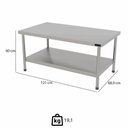 Ver imagem 3 de Cavalete Progás Profissional Pro-120 Inox Mesa Bancada para Chapas P44803