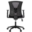 Ver imagem 4 de Cadeira Escritório Giratória Nr-17 Diretor Blm0283 Blume Tela Mesh Preta Base Rodizio Nylon Preto