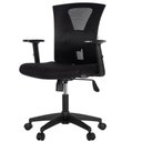Ver imagem 1 de Cadeira Escritório Giratória Nr-17 Diretor Blm0283 Blume Tela Mesh Preta Base Rodizio Nylon Preto