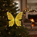Ver imagem 2 de Borboleta Iluminada LED 80cm Glitter Branco Quente 220V Natal 220V