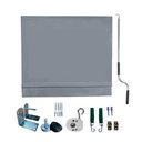 Ver imagem 1 de Toldo Cortina Cinza - 2,10m X 1,60m - Kit Completo