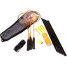 Kit Badminton Vollo 4 Raquetes 3 Petecas com Rede e Suporte Vb 004 - 1