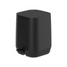 Lixeira de Pedal 6l Aura Preta Fechamento Soft Closing ou - 1