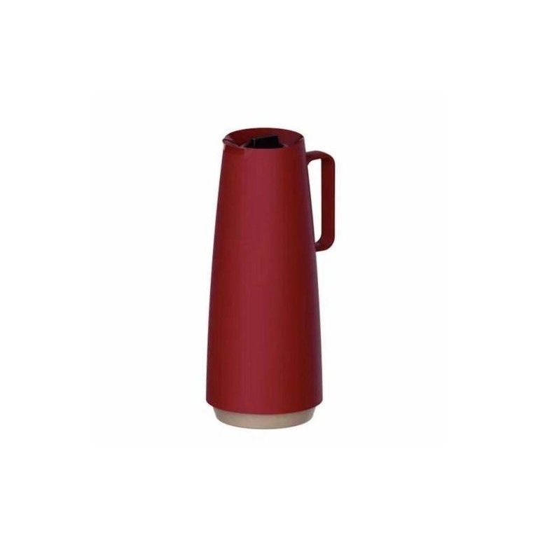 Bule Termico Tramontina Exata em Polipropileno Vermelho com Ampola de Vidro 1,0 L