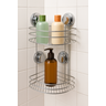 Suporte para Shampoo Prateleira de Banheiro com Ventosa sem Furo 2 Níveis - 3