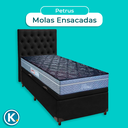 Ver imagem 4 de Kit Cama Box Bau + Cabeceira + Colchão Solteiro Molas Ensacadas - Petrus - Paropas