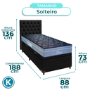Ver imagem 3 de Kit Cama Box Bau + Cabeceira + Colchão Solteiro Molas Ensacadas - Petrus - Paropas