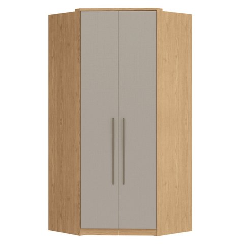 Guarda Roupa Modulado de Canto Closet Elegance Cinza/Angelin/Niquel