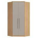 Ver imagem 1 de Guarda Roupa Modulado de Canto Closet Elegance Cinza/Angelin/Niquel