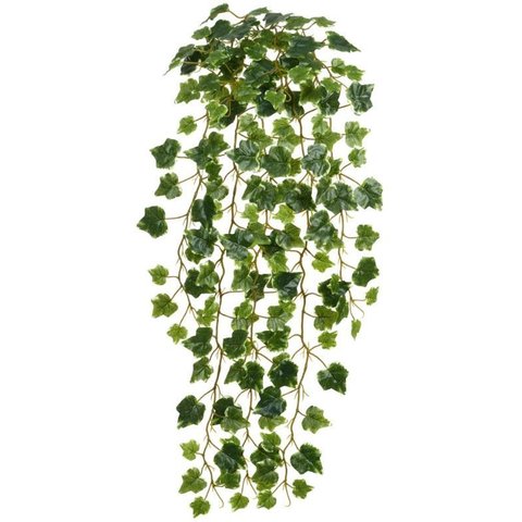 Planta Artificial Folhagem Hera Pendente X159 Verde Creme 1m