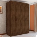 Ver imagem 1 de Guarda Roupa Miami com Quatro Portas Malbec