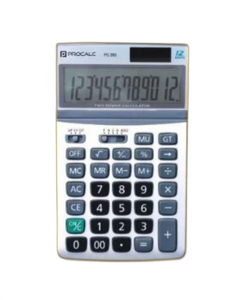 Calculadora de Mesa Escritório Procalc Pc263 12 Digítos