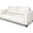 Ver imagem 6 de Sofa Nori 2 Lugares Pes de Ferro 160cm Linho Boucle 3300 Ezz