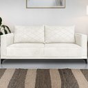 Ver imagem 2 de Sofa Nori 2 Lugares Pes de Ferro 160cm Linho Boucle 3300 Ezz