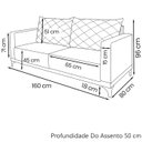 Ver imagem 4 de Sofa Nori 2 Lugares Pes de Ferro 160cm Linho Boucle 3300 Ezz