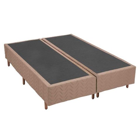 Cama Box Base Queen Universal Bordado Clean (158x198x25) - Polar