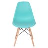 Cadeira Charles Eames Eiffel Dsw - Base de Madeira Clara - Verde Tiffany - 3