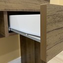 Ver imagem 3 de Escrivaninha Minimalista e Compacta 1 Gaveta Cooler Artely Pinho para Home Office