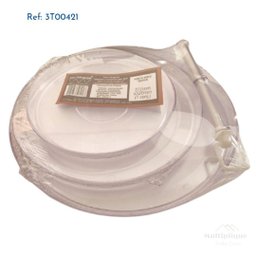 Kit 02 Porta Doces Baleiro Triplo 3 Andares Acrílico Cristal - 3