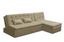 Ver imagem 2 de Sofá Cama King 5 Lugares 2,70m Alice Suede Bege Adonai Estofados