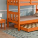 Ver imagem 7 de Cama Auxiliar Solteiro Madeira Maciça 715la Mel Acetinado Marjori