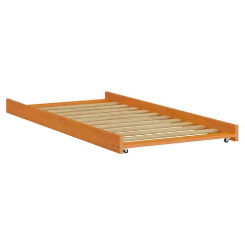 Cama Auxiliar Solteiro Madeira Maciça 715la Mel Acetinado Marjori