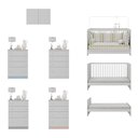 Ver imagem 6 de Berço 3 em 1 com Armário Aéreo e Cômoda Multimóveis Mp4146 Branco