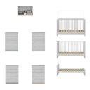 Ver imagem 5 de Berço 3 em 1 com Armário Aéreo e Cômoda Multimóveis Mp4146 Branco