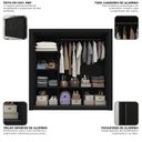 Ver imagem 6 de Guarda-Roupa Casal 3 Portas 100% MDF Roma
