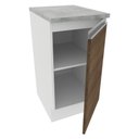 Ver imagem 3 de Balcão Glamy 40cm 1 Porta Branco e Rustic Madesa