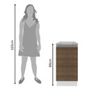 Ver imagem 6 de Balcão Glamy 40cm 1 Porta Branco e Rustic Madesa