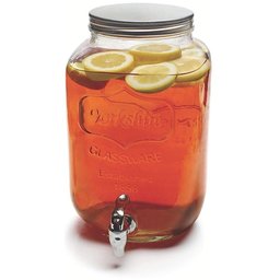 Suqueira de Vidro 5 Litros com Suporte Metal Dispenser Refresqueira - 6