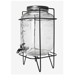 Suqueira de Vidro 5 Litros com Suporte Metal Dispenser Refresqueira - 2