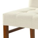 Ver imagem 2 de Cadeira Omega Cores Neutras Revestida com Tecido Lindo para Sala de Jantar ou Cozinha