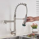 Ver imagem 7 de Torneiras de Cozinha Monocomando 50cm com Trava de Acionamento Gourmet Cromada Aço Escovado