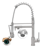 Torneiras de Cozinha Monocomando 50cm com Trava de Acionamento Gourmet Cromada Aço Escovado - 2