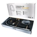 Ver imagem 3 de Torneiras de Cozinha Monocomando 50cm com Trava de Acionamento Gourmet Cromada Aço Escovado