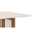 Ver imagem 7 de Mesa para Cozinha Yara Sc78 C/tampo Madeirado Vidro Reto 160x90cm Nature/off White - Henn