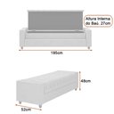 Ver imagem 2 de Puff Baú Calçadeira 195cm Heste Boucle Off White - Sallar Home