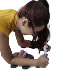 Rolo Abdominal Roda Exercicio Ombro Braço Lombar Costas Abdomen Musculaçao Academia Fortalecimento M - 11